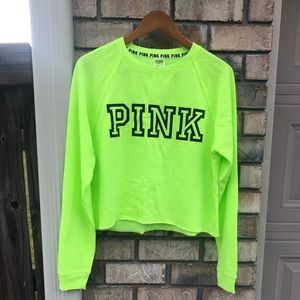 PINK CROP TOP SWEATER
